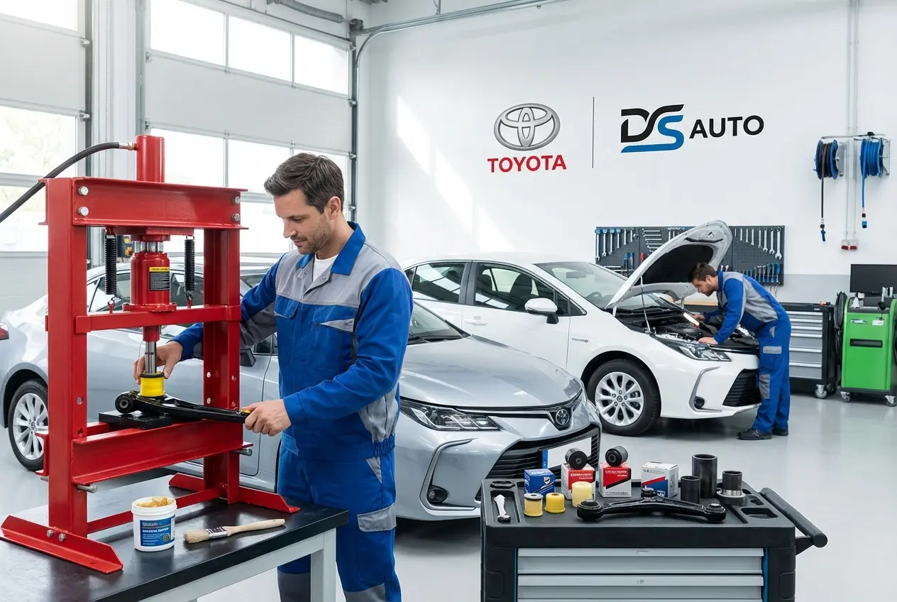 Замена сайлентблоков передних рычагов Toyota в автосервисе «DS Auto» в Жуковском
